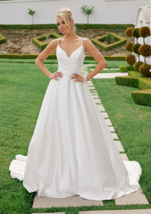 Nox Anabel JE-1015 Satin Minimalist A-line Wedding Dress