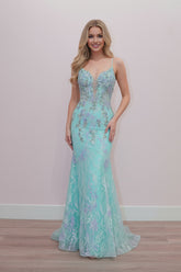 Nox Anabel C1839 Mermaid Style Sparkle Prom Gown