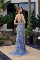 Nox Anabel C1834 Couture Style Fully Beaded Formal Prom Gown
