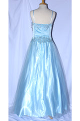 Juliet 1049 Satin & Tulle Cinderella Prom or Ball Gown