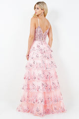 Cinderella Couture 8248-J Layered Tulle Prom Gown