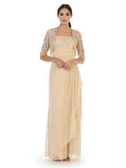 Eva USA 3094 Mothers Formal Gown In Chiffon And Lace, Jacket