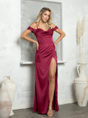 Eva USA 3461 Formal Satin Bridesmaid or Evening Gown