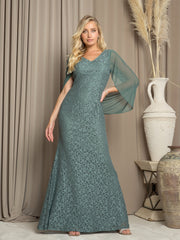 Eva Fashion 3471 Lace Mother of the Bride or Groom Formal Gown