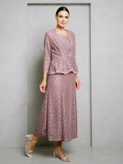 Eva USA 3504 Lace Two Piece Mother of the Bride or Groom Gown