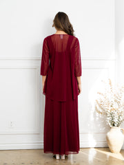 Eva USA 3527 Chiffon Gown with Matching Jacket