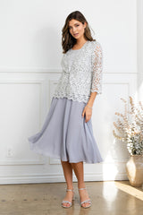 Eva USA 3530 Short Three Piece Formal Mother's Gown