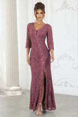 Lenovia 8373 Venice Lace Fit And Flare Mother's Formal Gown