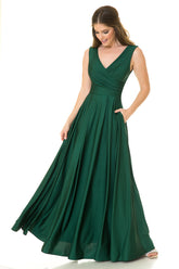 Lenovia 5242 Sleeveless Bridesmaid Dress with Pockets