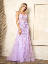 Eva USA 5272 Embroidered Tulle Prom Gown