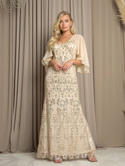 Eva USA 5255 Embellished Formal Gown