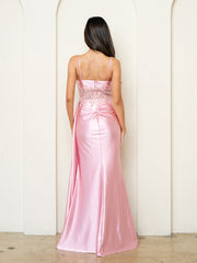 Eva USA 5278 Satin Formal Prom Gown