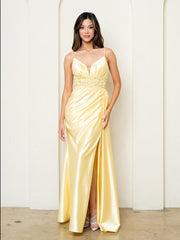 Eva USA 5278 Satin Formal Prom Gown