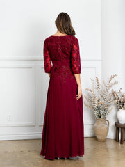Eva USA 5283 Chiffon and Lace Mothers Gown