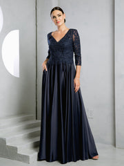 Eva USA 5286 Satin Mother of the Bride or Groom Gown