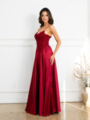 Eva USA 5289 Satin A line Bridesmaids Gown