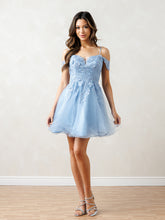 Eva USA 5292 Mini Tulle Homecoming Prom Dress With Full Skirt