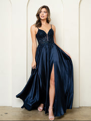 Eva USA 5294 Satin Prom or Evening Gown