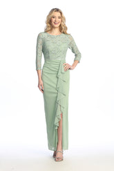 Celavie 6657-L Chiffon and Lace Mother Of The Bride Gown