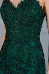 Cinderella Couture 8175-J Lace and Tulle Mermaid Prom Gown