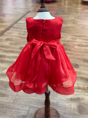 Cinderella Couture 9191B Ribbon Crystal Organza Baby Dress