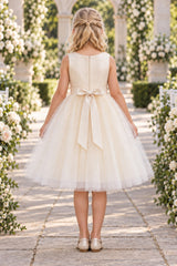 Cinderella Couture CCK-9201 Classic Flower Girl Dress With Bow