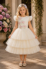 Cinderella Couture Kids 9213 Layered Tulle Flower Girl or Party Dress