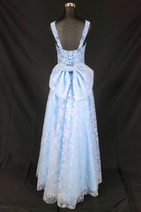 Chicas C370 Embroidered Formal Prom Gown With Corset Back