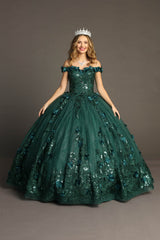 Chicas CHF3069 Off The Shoulder Quinceanera Gown