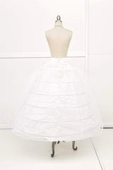 Chicas CHP625WH Six Hoop Tulle Overlay Crinoline Petticoat For Quinceanera Gown