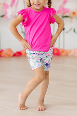 Mila & Rose Girls & Toddlers Lavender Love Twirl Shorts