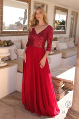 Nox Anabel MF-103 Floor Length Mother's Formal Gown