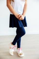 Navy Twirl Skegging