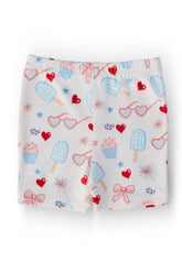 Mila & Rose Red, White & Sweet Twirl Shorts