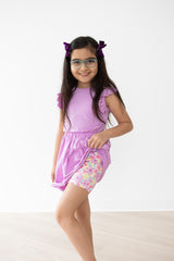 Mila & Rose Summer Watercolor Twirl Shorts