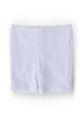 Mila & Rose Solid White Twirl Shorts For Girls