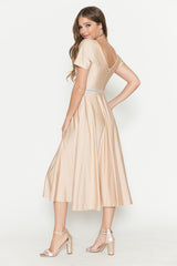 Lenovia 5274 Short Stretch Satin Bridesmaid Dress