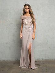 Eva USA 3439 Mother's Formal Gown in Jersey Chiffon and Sequined Lace