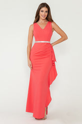 Lenovia 5287-A Stretch Techno Crepe Bodycon Bridesmaid or Formal Gown