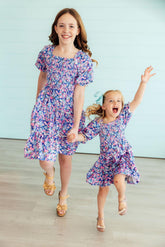 Mila & Rose Darling Daisies Smocked Ruffle Dress For Girls