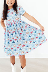 SALE Mila & Rose Tip Your Hat S/S Pocket Twirl Dress