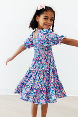 Mila & Rose Darling Daisies Smocked Ruffle Dress For Girls
