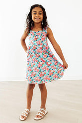 Mila & Rose Petals in Paradise Ruffle Cross Back Dress