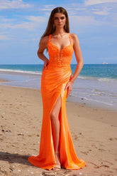 Nox Anabel A-1590 Satin Formal Prom Gown