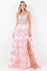 Cinderella Couture 8248-J Layered Tulle Prom Gown