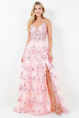 Cinderella Couture 8248-J Layered Tulle Prom Gown