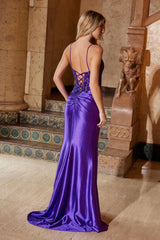 Nox Anabel A-1590 Satin Formal Prom Gown