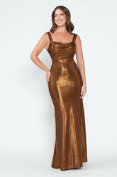 Lenovia 5314 Galaxy Metallic Formal Prom or Bridesmaid Gown