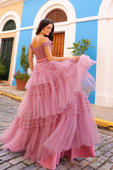 Nox Anabel E-1293 Layered Tulle Prom Gown