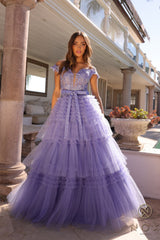 Nox Anabel E-1293 Layered Tulle Prom Gown